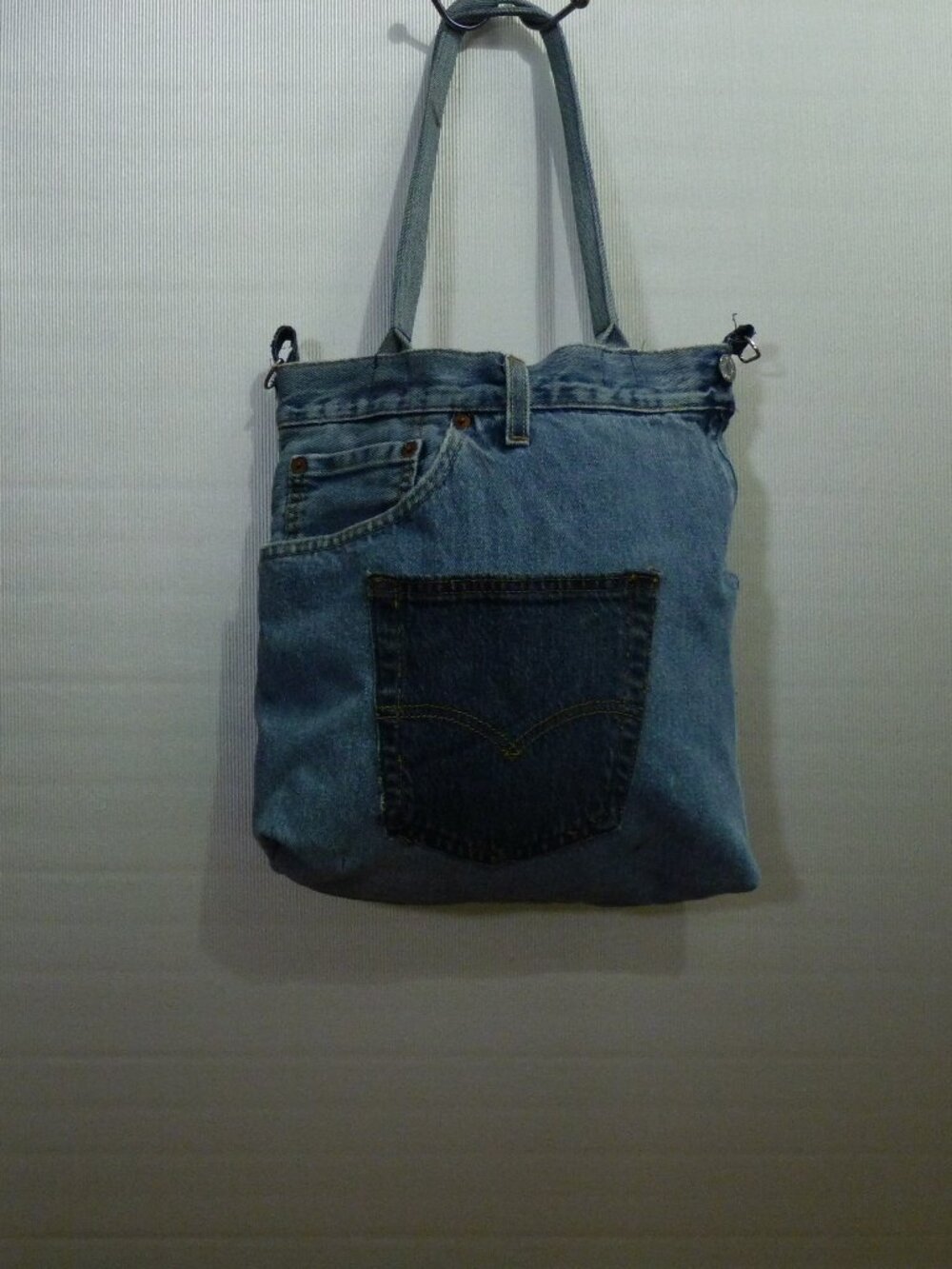 Handmade One of a Kind Levis Denim Hand/Shoulder Bag